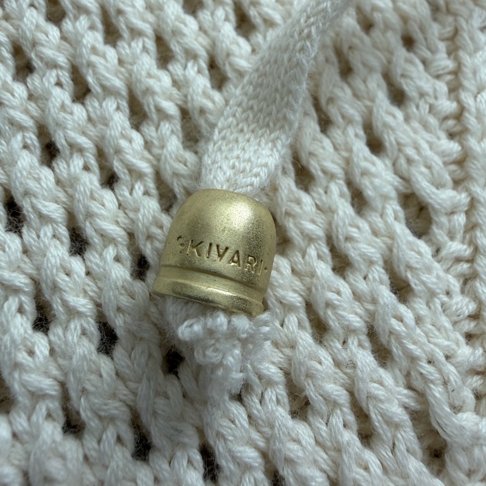 Kivari Samara Knit‎ Dress Cream Maxi Side Slits Women's Size 6 EUC - Picture 14 of 16